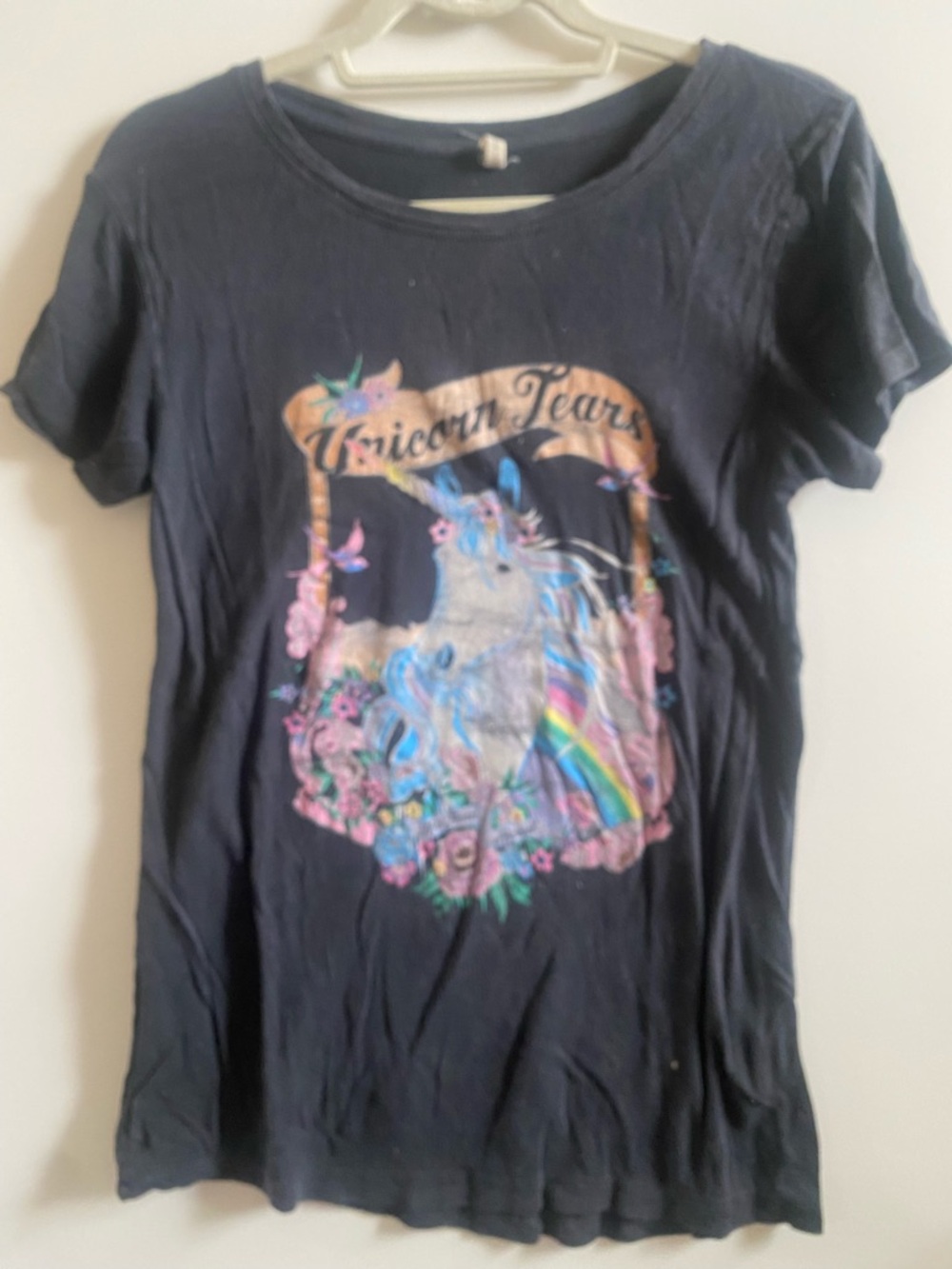 Spell Designs Unicorn Tears Charcoal Tee S